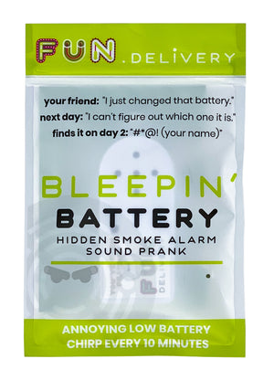 Bleepin' battery is the hidden smoke alarm low battery sound prank gag joke for office shenanigans