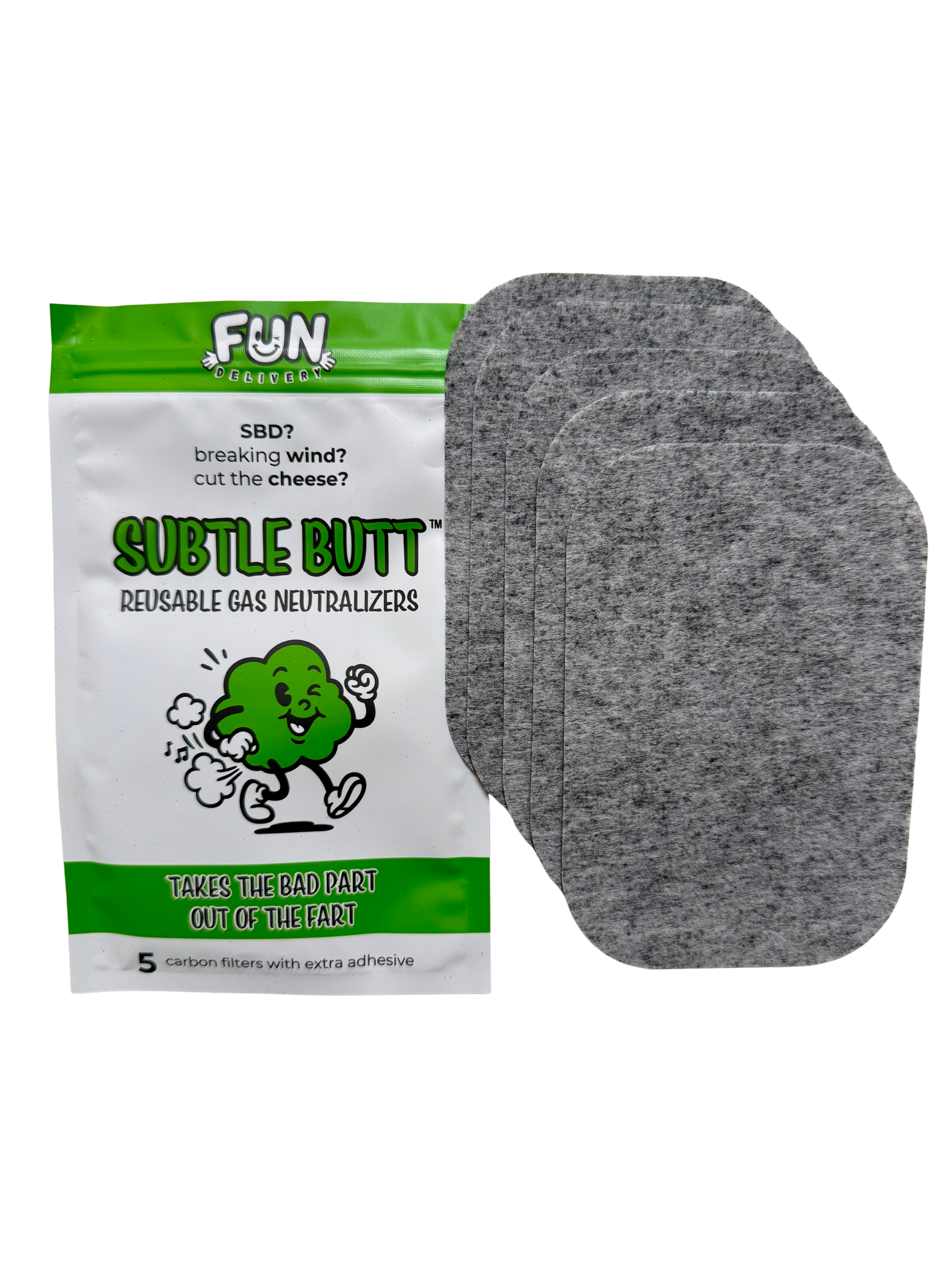 Subtle Butt: Reusable Gas Neutralizers
