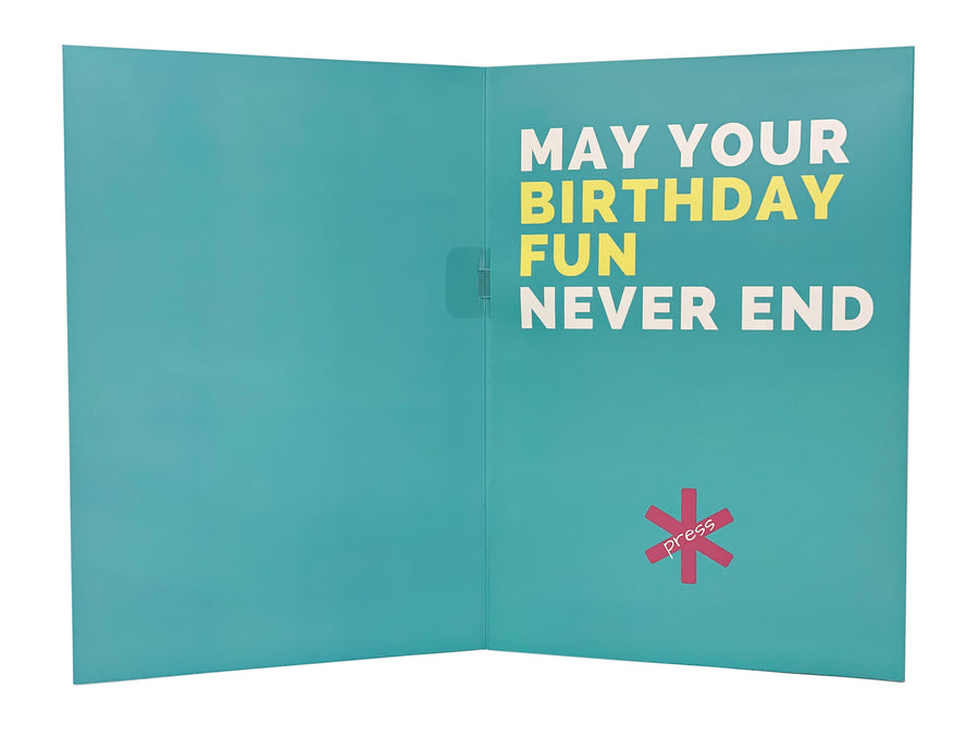 Crappy Birthday Card: neverending musical joke