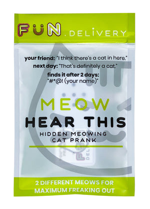 Meow Hear This: hidden meowing cat prank