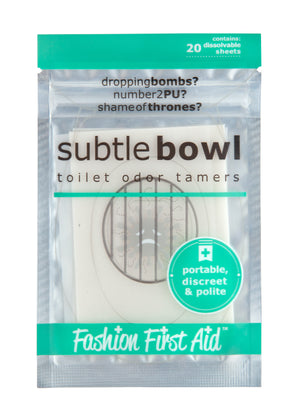 Subtle Bowl-On the go toilet air freshener-How To Get Rid Of Poop Smell- How To Poop Without Smell
