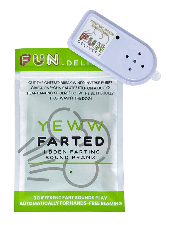 Yeww Farted gag prank joke hidden fart sound hands free pranking